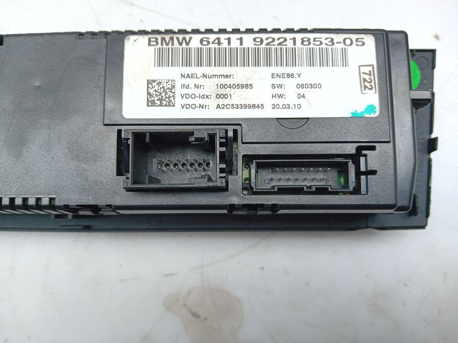 Botão / interruptor do AC BMW X1 (E84)