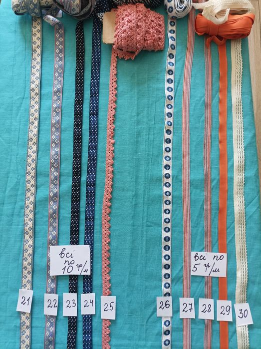 Кружево разное. ..и тесьма