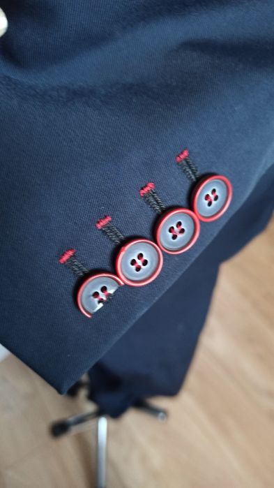 Sg Granatowy garnitur M , L