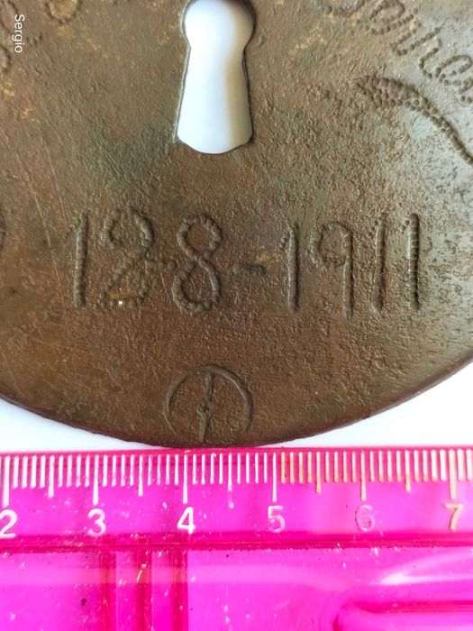 Escudo de fechadura personalizado 1911  Лот 16
