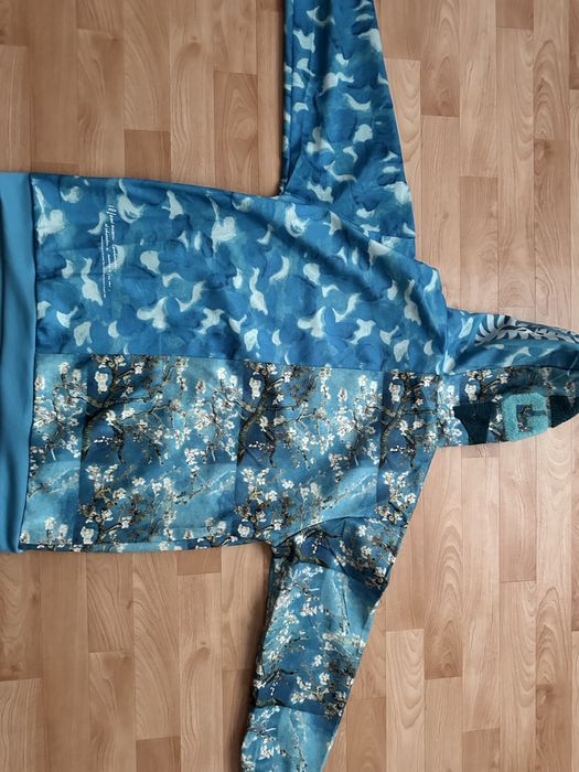 bape x van gogh zip hoodie L зипка бейп х ван гог Л