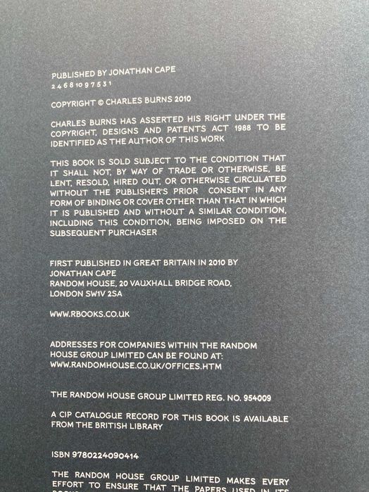 Banda Desenhada BD X'ed Out de Charles Burns