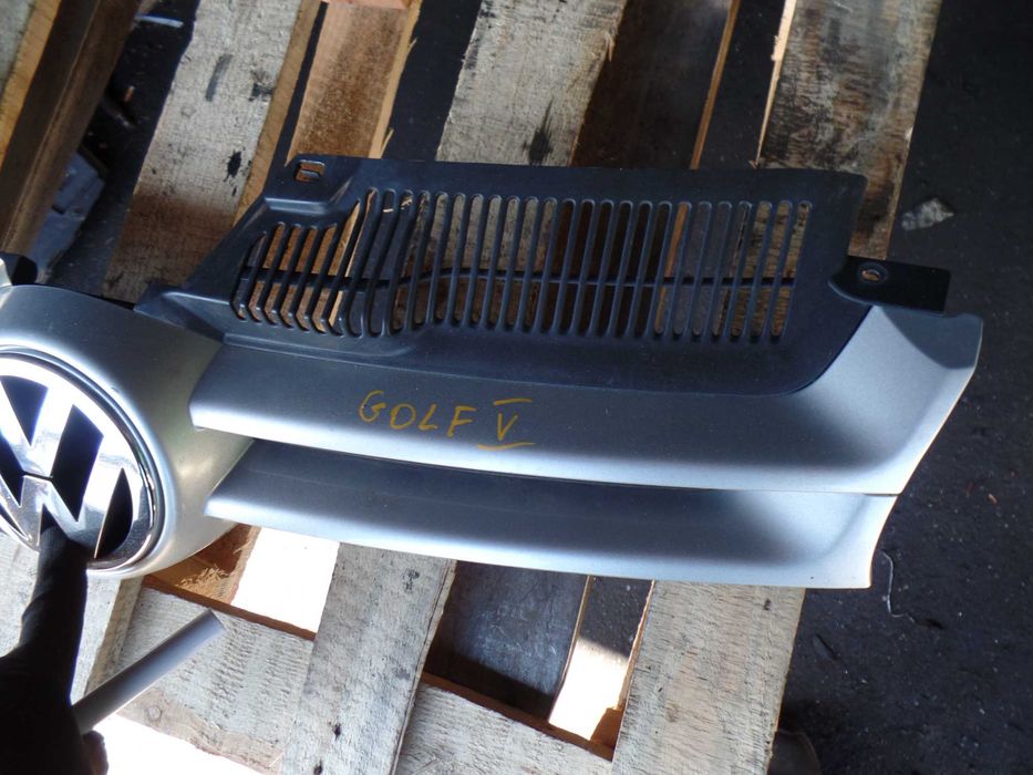 Kwi6 Grill atrapa chłodnicy volkswagen golf V srebrny wysyłka