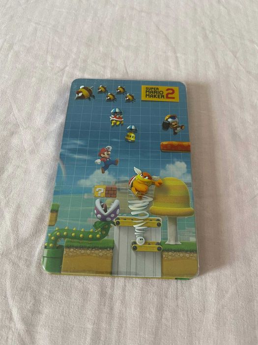 Steelbook Super Mario Maker 2 Nintendo Switch, só a caixa, com mossa