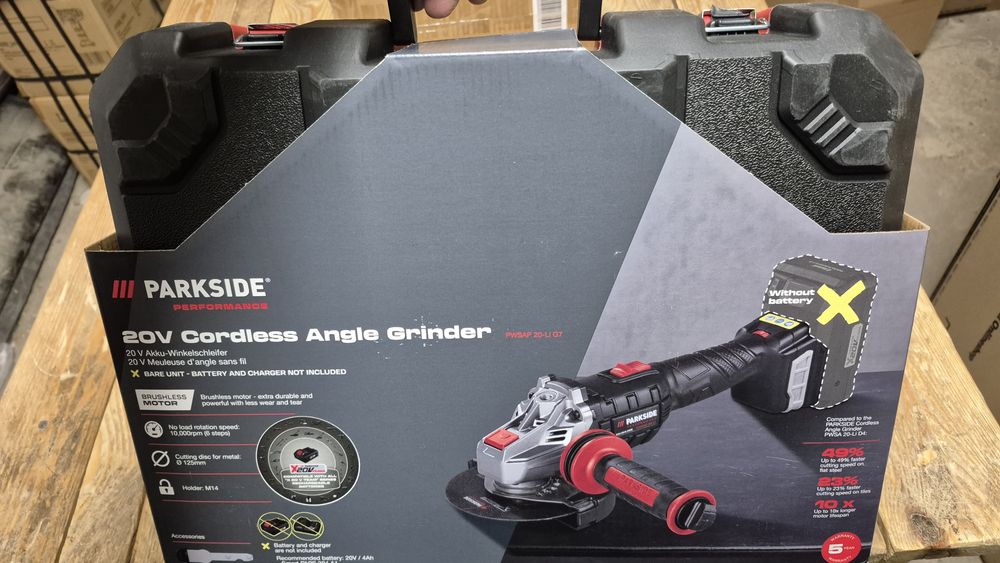 Болгарка PARKSIDE PERFORMANCE® 20 В, аккумуляторная