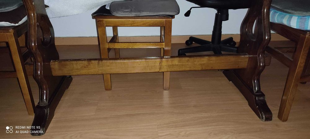 Walnut Wood Table with Granite Top64741009512067121