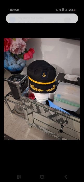 Czapka kapitańska policjanta pilota samolotu do wyboru 1 szt