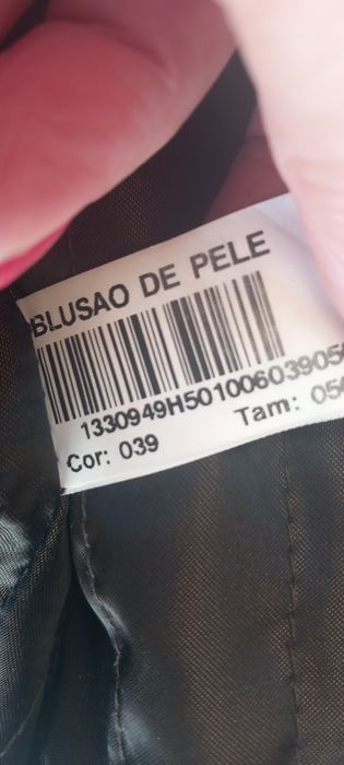 Blusão de pele jenuina homem