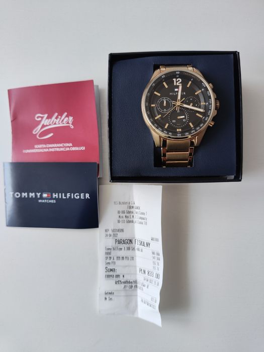 Zegarek złoty męski Tommy Hilfiger