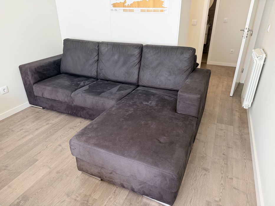 Sofá Chaise-Longue Confortável - Espumas Alta Densidade (Excelente Estado)