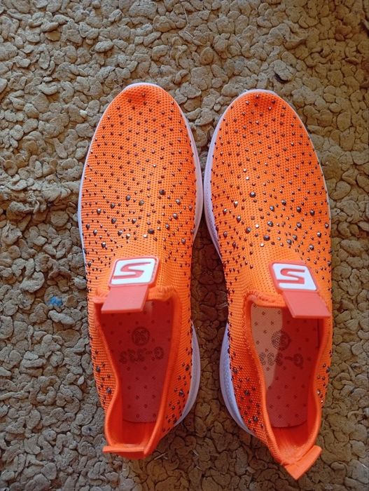 Buty damskie pomarańczowe