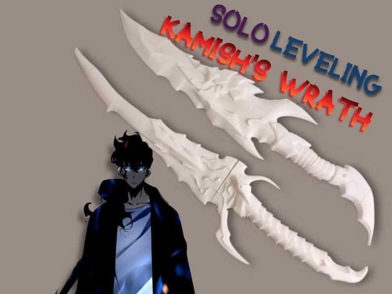 Solo Leveling Kamish's Wrath weapon | anime cosplay/props facas