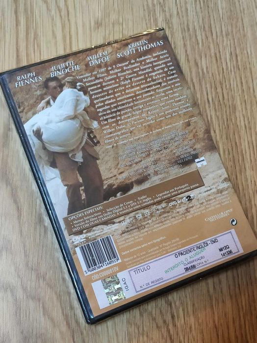 Filme "O Paciente Inglês" em DVD