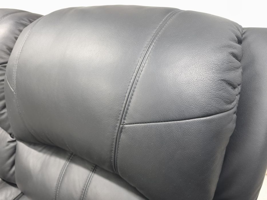 Шкіряний розкладний комплект 3+1+1! Реклайнер, розкладний диван