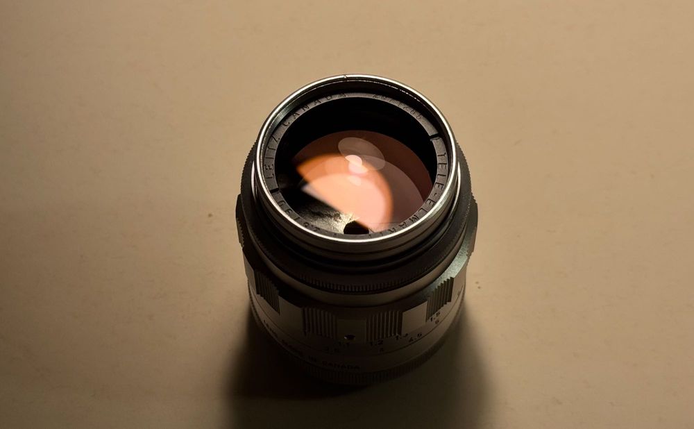 Leica Leitz Tele-Elmarit 90mm f/2.8 M Mount Chrome “Fat” Canada + UV
