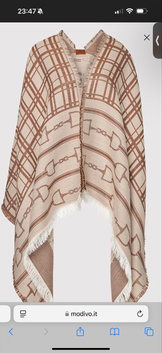 Elisabetta Frenchi бежеве - пончо Оригінал