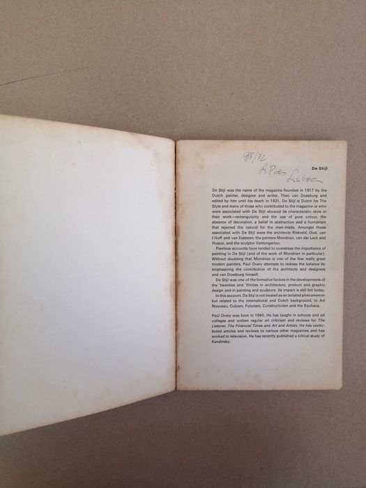 Paul Overy "De Stijl"