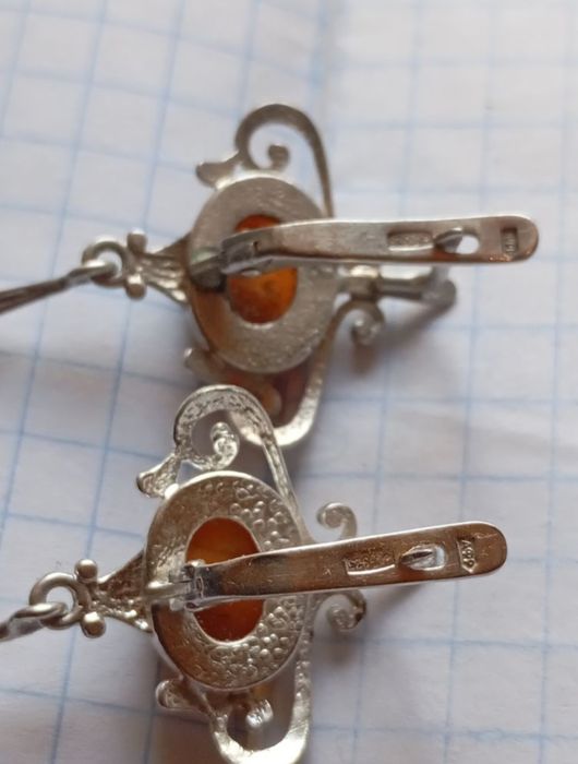 Серьги серебряные