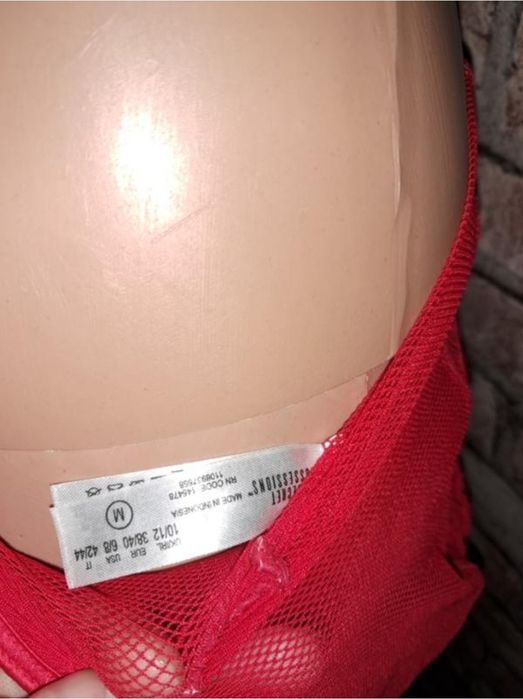 Боди красное на М