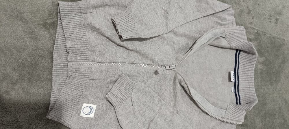 Casaco algodão cinzento