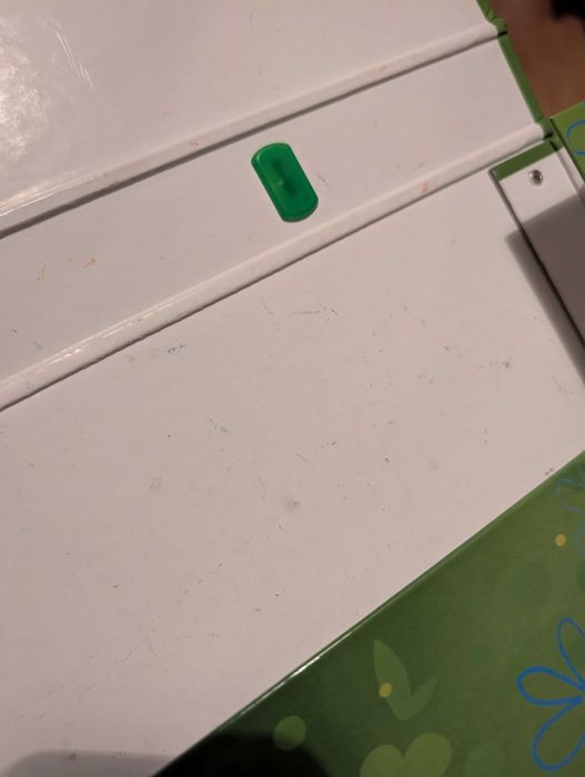 Teczka z rączką / Kuferek A4 zielona z kotkiem