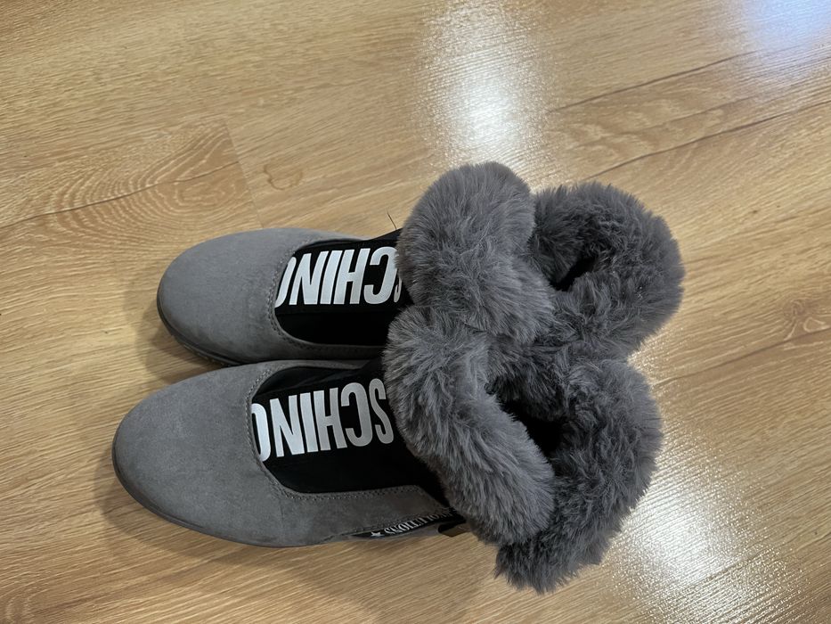 Botki.futerko. Koturny . Święta prezent Nowe. Szare . 38