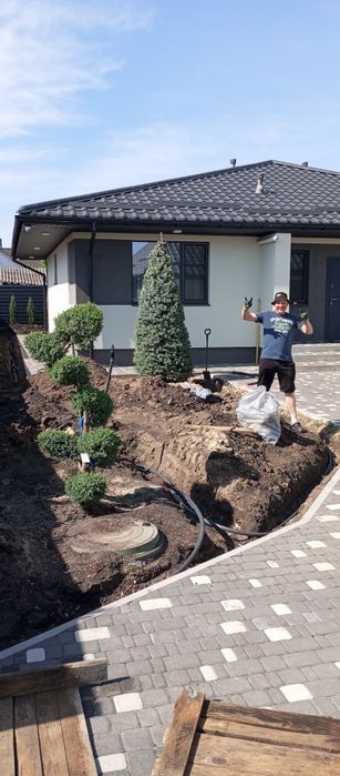 Ландшафтний дизайн. Благоустрій. Створення газонів. Автоматичний полив