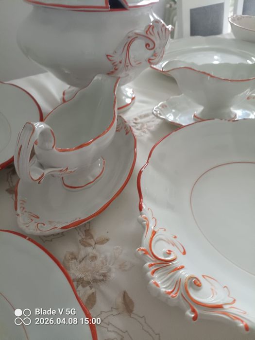 Piekny bardzo stary serwis XIX Villeroy & Boch