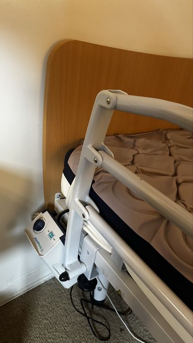 Cama articulada elétrica + colchão espuma + colchão anti-escaras