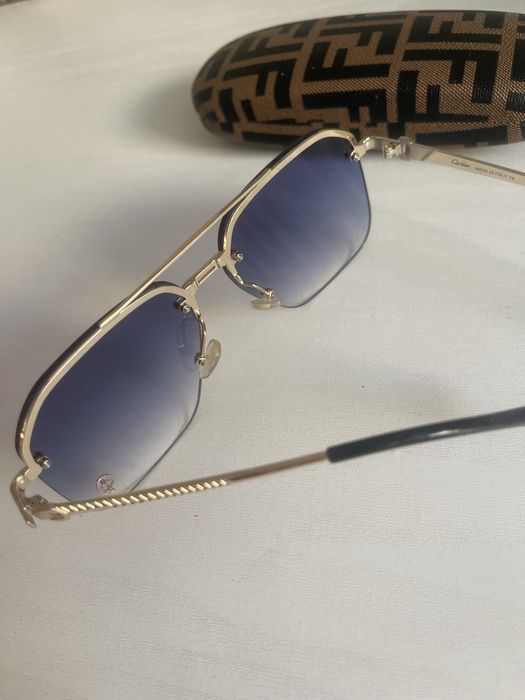 Okulary przowsloneczne pilotki Cartier okazja unisex