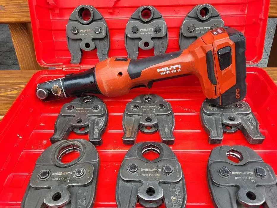 Zaciskarka Hilti NPR 19-A + NPR PM TH16 20 25 NPR + V V12- V15- V16- V22- V28- V35 Rems