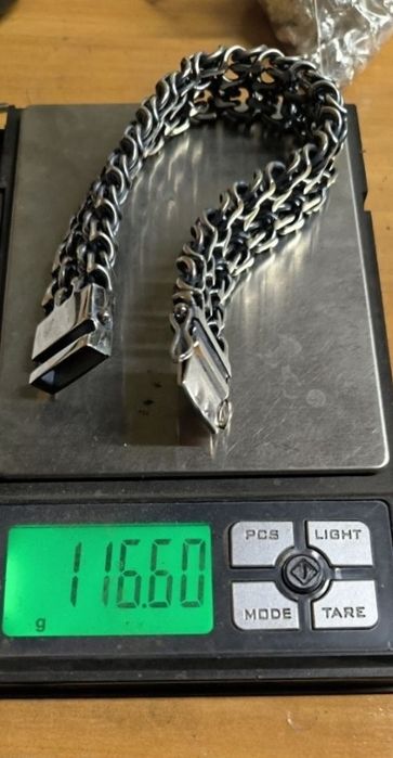 Браслет " КОЗАЦКИЙ" Серебряный браслет . Вес. 35 - 45грамм  925 проба