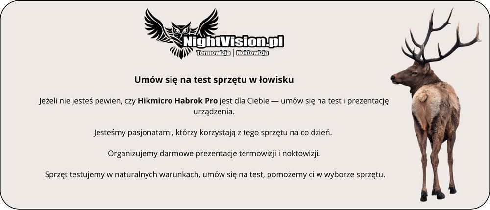 Lornetka Termowizyjna Termowizor 3w1 HIKMICRO HABROK PRO HX60LN HX70L