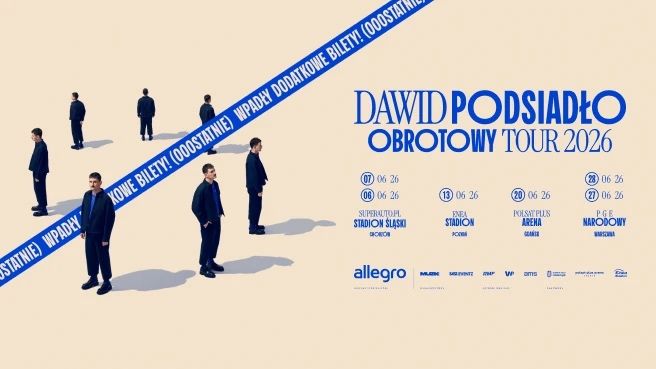 3 bilety na koncert 07.06.2026 Podsiadlo Chorzow