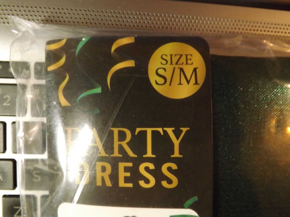 Strój karnawałowy szampan S/M sukienka przebranie kobieta