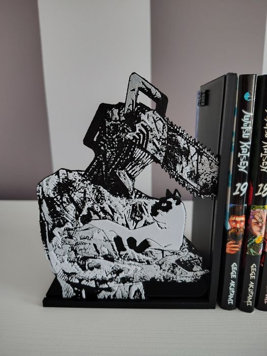Book end podstawka pod książki mangi komiksy Chainsaw Man