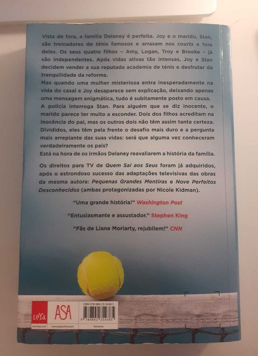 Livro "A quem sai aos seus" de Liane Moriarty