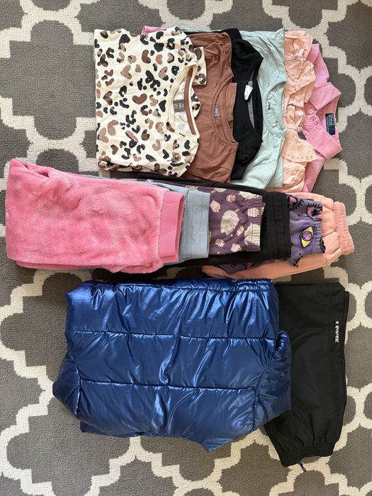 Mega paka zimowych ubrań 134 140