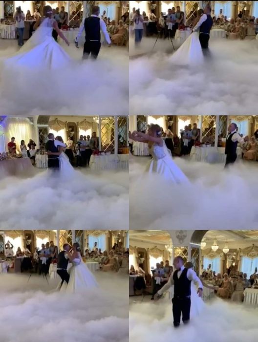 Важкий дим, конфеті пушка, холодні фонтани,світло, мильні бульбашки