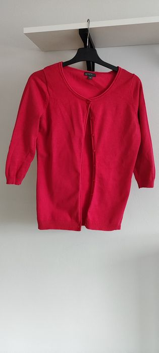 Sweter damski guziki S 36 greenpoint różowy
