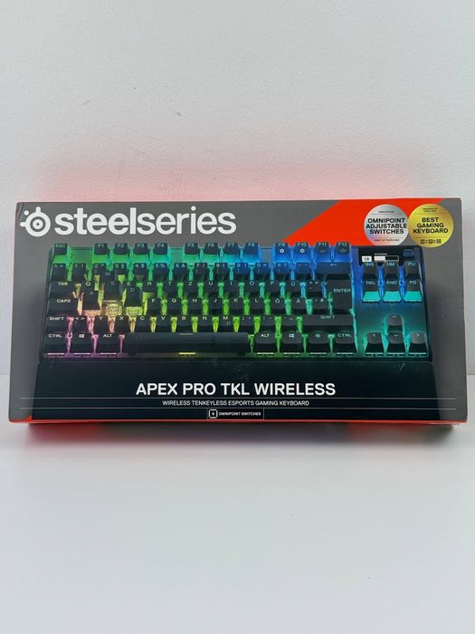 Бездротова гіпермагнітна клавіатура SteelSeries Apex Pro TKL Wireless Black