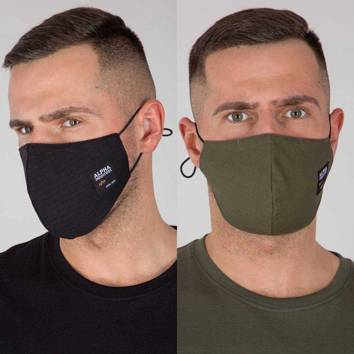 Ексклюзивний сет Alpha Industries, набір значків + 2 маски