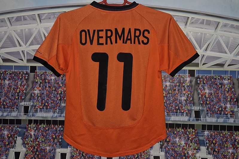 Holandia Nike Made in Portugal 2000-02 home #11 Overmars roz.M-140/152