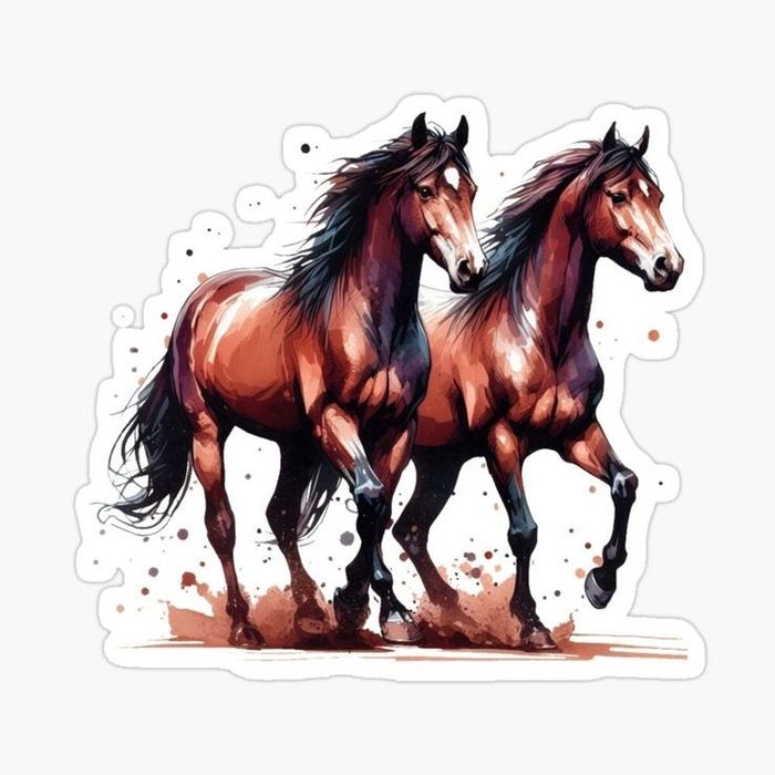 Wydruk jadalny cukrowy waflowy A4 Włoski papier Konie