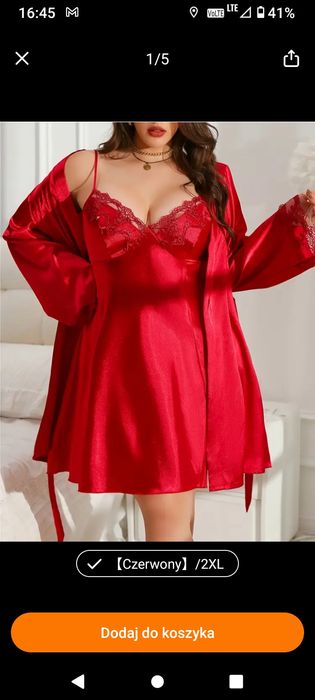 Koszula nocna i szlafrok XL, okazja