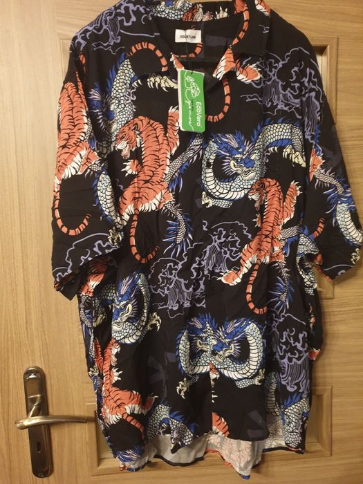 Koszula męska w smoki nowa z metka 5xl