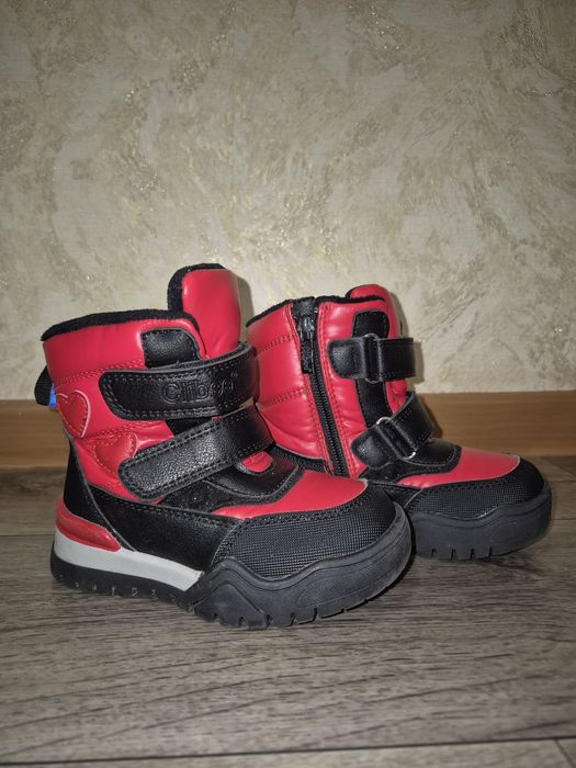 Сапоги сапожки для дівчинки червоні 24 розмір, ідеальні