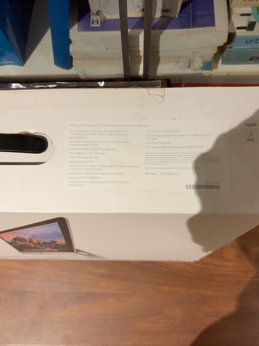 Apple iMac 21,5” 2017 i5 8GB 1TB + teclado + Magic Mouse + caixa