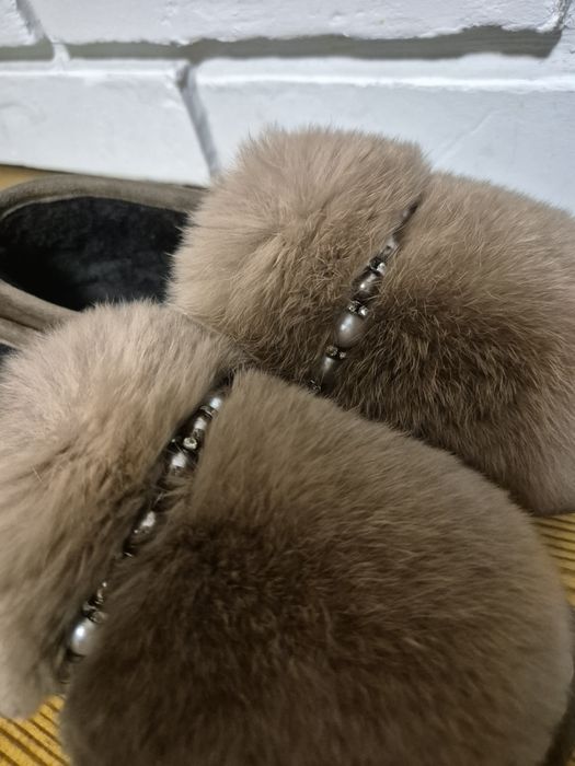 Женские меховые тапочки, туфли-мокасины, лоферы, слипоны, "авто-леди"