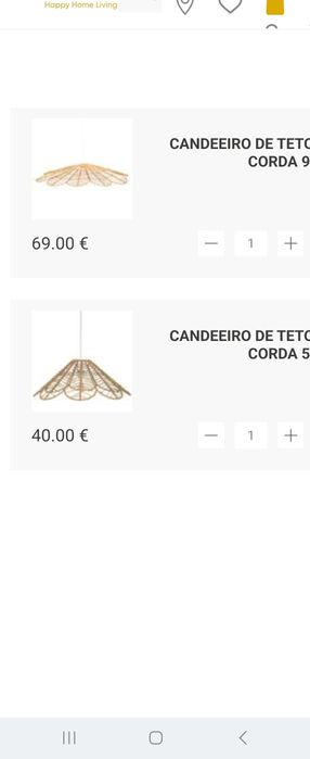 Candeeiro teto Folk 58cm da Homa